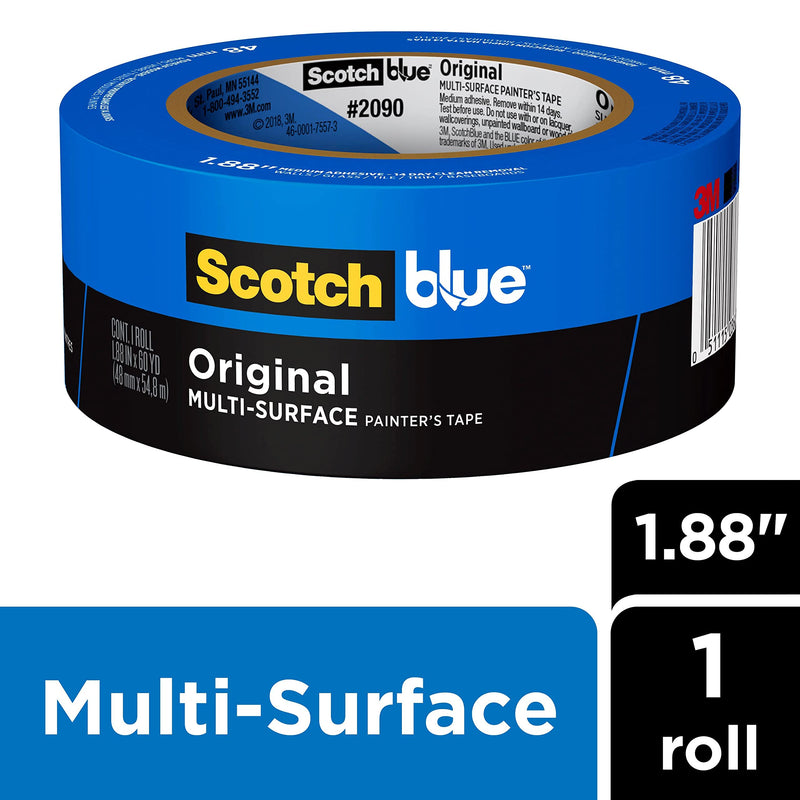 [Australia - AusPower] - ScotchBlue™ Painter's Tape, 3" Core, 2" x 60 Yd. 1.88" Width 1 Roll 