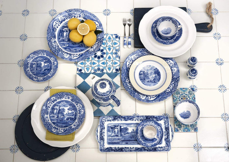 [Australia - AusPower] - Spode Blue Italian Salt and Pepper Shakers 
