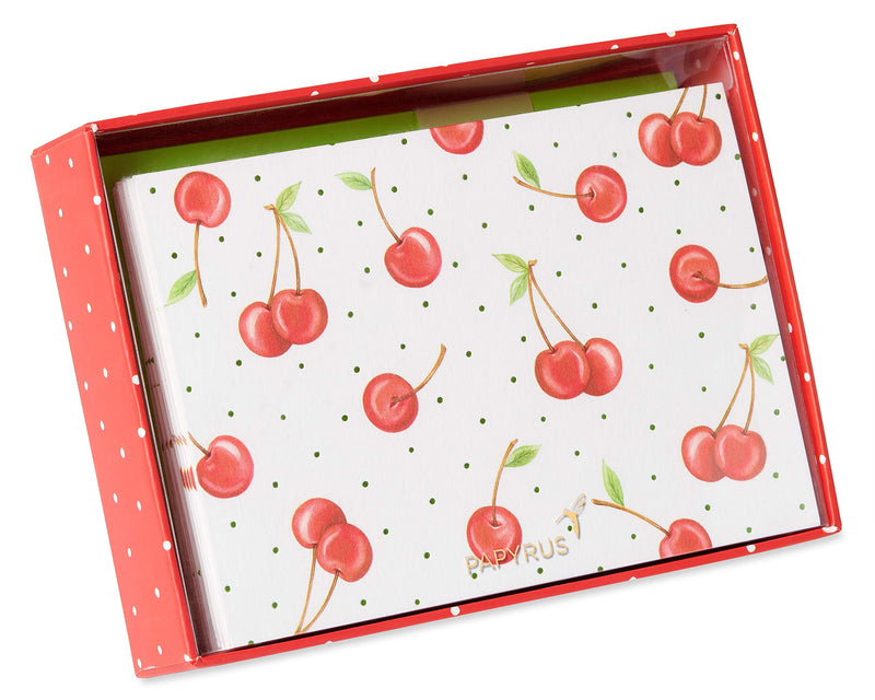 [Australia - AusPower] - Papyrus Blank Cards with Envelopes, Cherries (12-Count) 