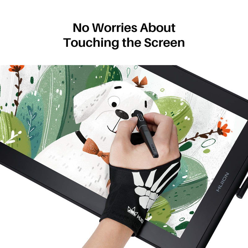 [Australia - AusPower] - HUION Skeleton Artist Glove for Drawing Tablets 