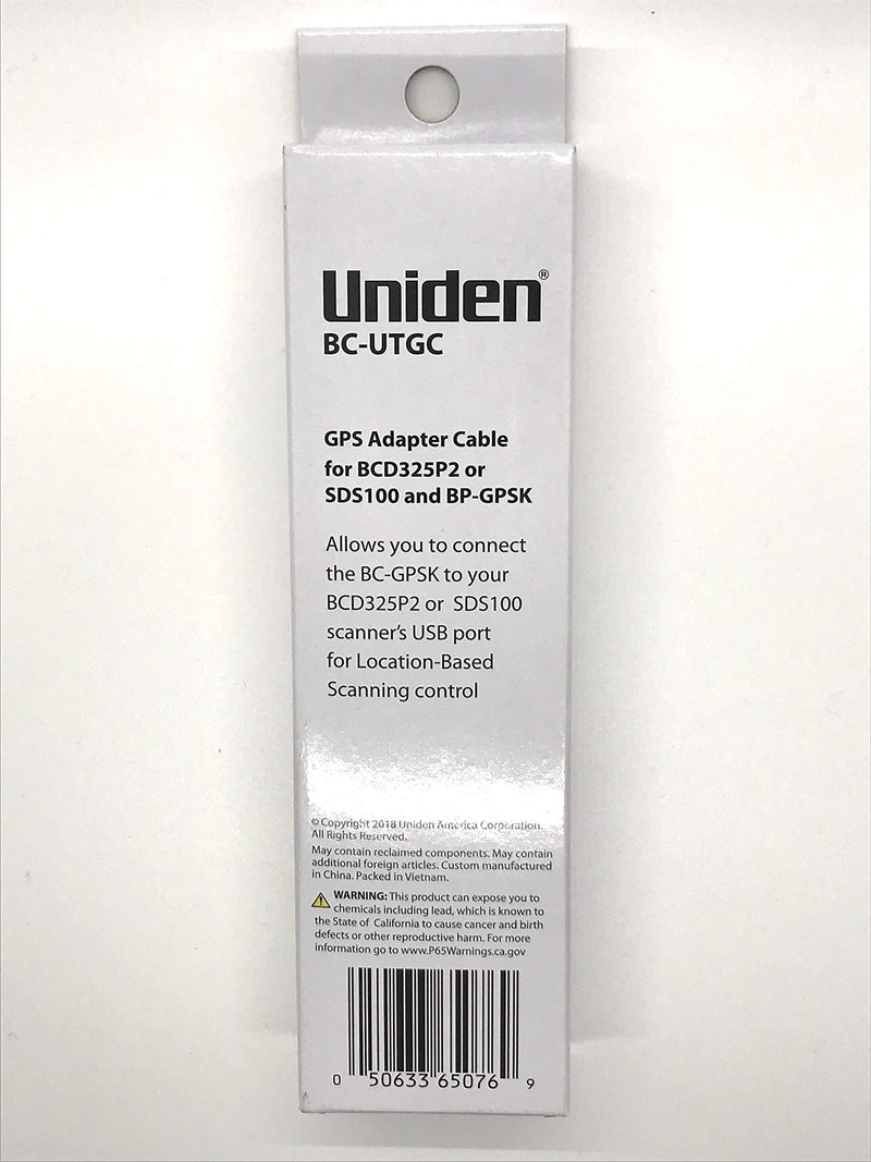 [Australia - AusPower] - Uniden BC-UTGC GPS USB Cable for use with BCD325P2 Handheld TrunkTracker V Scanner, SDS100 True I/Q Digital Handheld Scanner and BC-GPSK Serial GPS Receiver 
