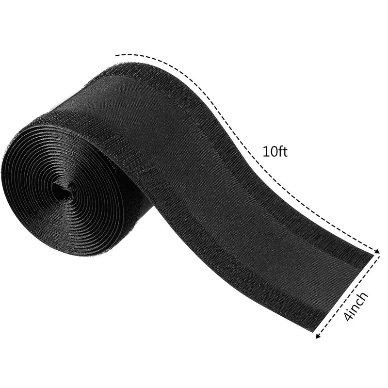 [Australia - AusPower] - Cable Grip Floor Cable Cover Cords Cable Protector Cable Management Only for Commercial Office Carpet (Black, 2 Pieces) Black 