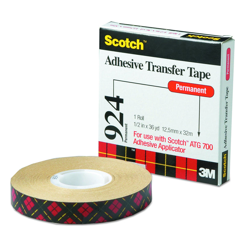 [Australia - AusPower] - Scotch - 21200058653 ATG Adhesive Transfer Tape 924 Clear, 0.50 in x 36 yd 2.0 mil (Pack of 1) 