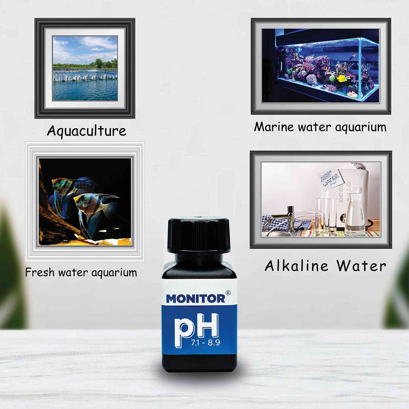 [Australia - AusPower] - Generic Monitor pH 7.1-8.9 Test KIT (400 Tests) - Monitor Aquarium and aquaculture Water Quality 