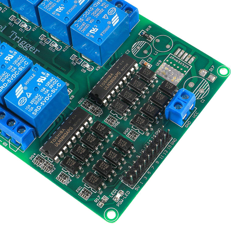 [Australia - AusPower] - ALAMSCN 16 Channel DC 5V Relay Module with Optocoupler Low Level Trigger Expansion Board for Smart Control Switch 