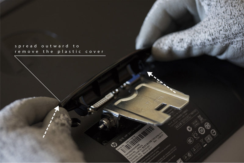 [Australia - AusPower] - Gladiator Joe Monitor VESA Arm/Mount Adapter Bracket Compatible with HP Pavilion 2011x 2011s 2011xi 2211f 2211x 2311cm 2311f 2311x 2311xi 2311gt 2511x 2711x 2310e 2310ei - Made in North America Black 