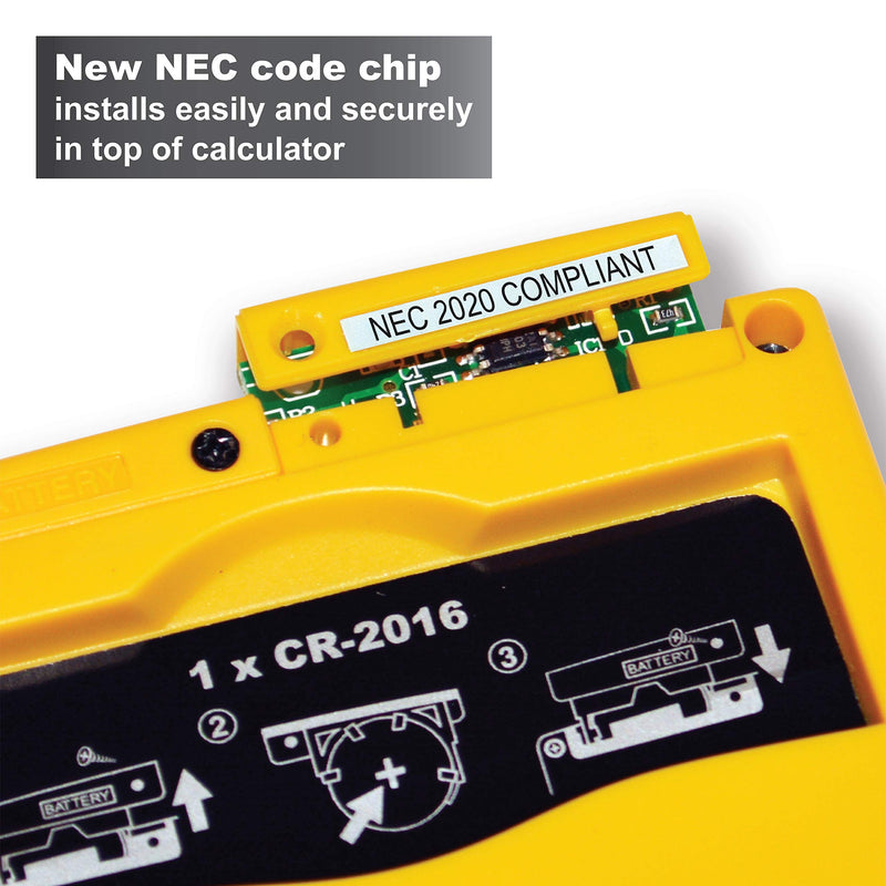 [Australia - AusPower] - Calculated Industries 5073 ElectriCalc Pro Upgrade Kit NEC 2020 Code Compliant Upgrade Chip for Calculator 