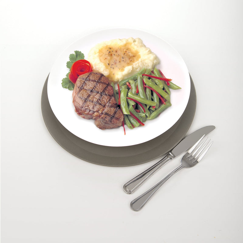 [Australia - AusPower] - Prep Solutions 100% Silicone Heat Resistant Multifunctional Mat, 12" Diameter, Gray, 1 Piece 