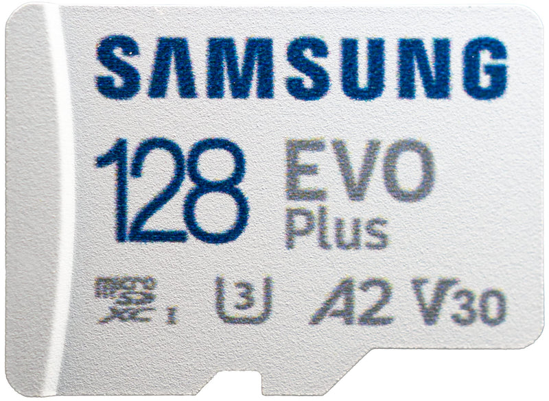 [Australia - AusPower] - Samsung 128GB SDXC Micro EVO Plus Memory Card with Adapter Works with Samsung Phone A22, A03s, A03 Core (MB-MC128) Class 10 U3 V30 A2 Bundle with 1 Everything But Stromboli TF & SD Card Reader 