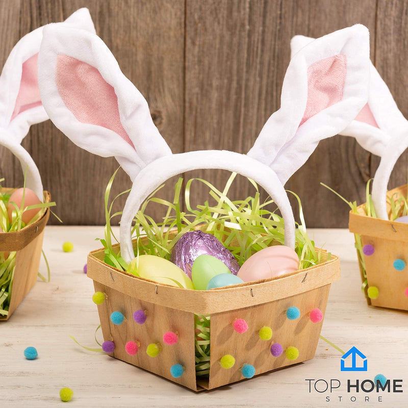 [Australia - AusPower] - One Quart Wooden Gift Baskets (10 Pack); for Picking Fruit or Arts, Crafts and Decor; 5.75” Square Vented Wood Boxes 10 