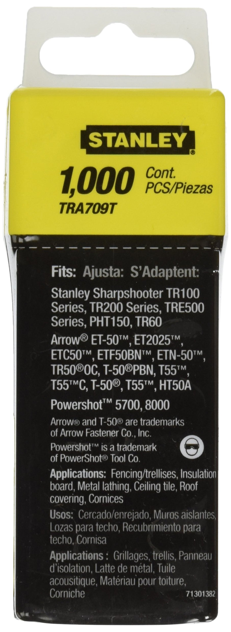 [Australia - AusPower] - Stanley Tra709T 9/16 Inch Heavy Duty Narrow Crown Staples, Pack of 1000(Pack of 1000) 