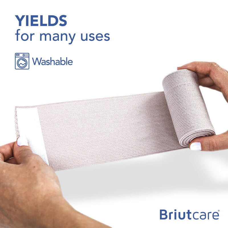 [Australia - AusPower] - Briutcare Elastic Bandage Wrap (12 Pcs) | New and Improved Model | 3"x5 Yds Compression Bandage W/Hook & Loop Closure | First Aid Bandages Supply for Wound Care, Swelling, Soreness of Joints 