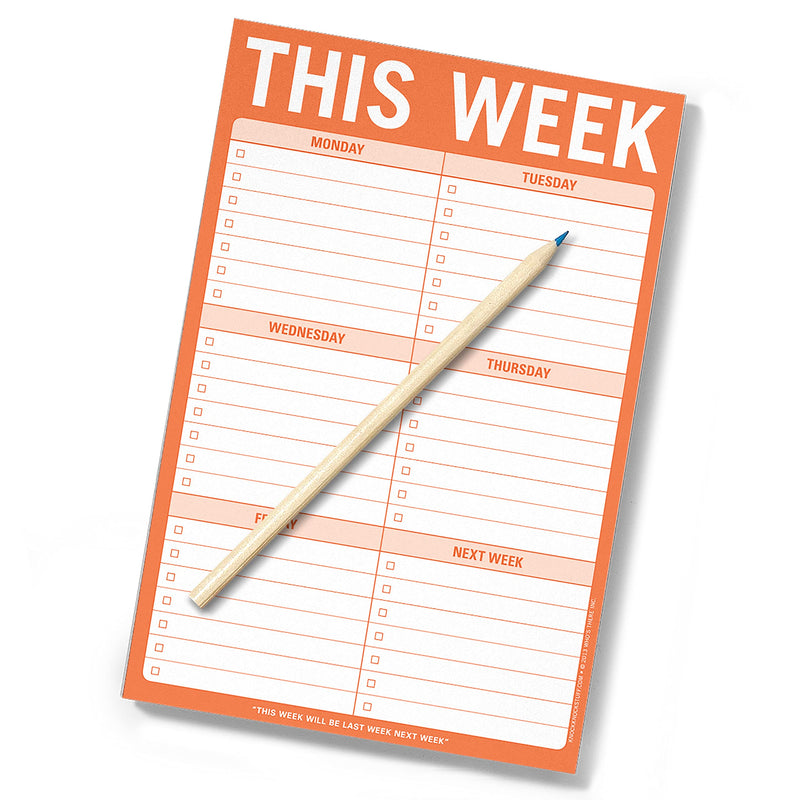 [Australia - AusPower] - Knock Knock This Week Pad, To Do List Notepad, 6 x 9-inches 