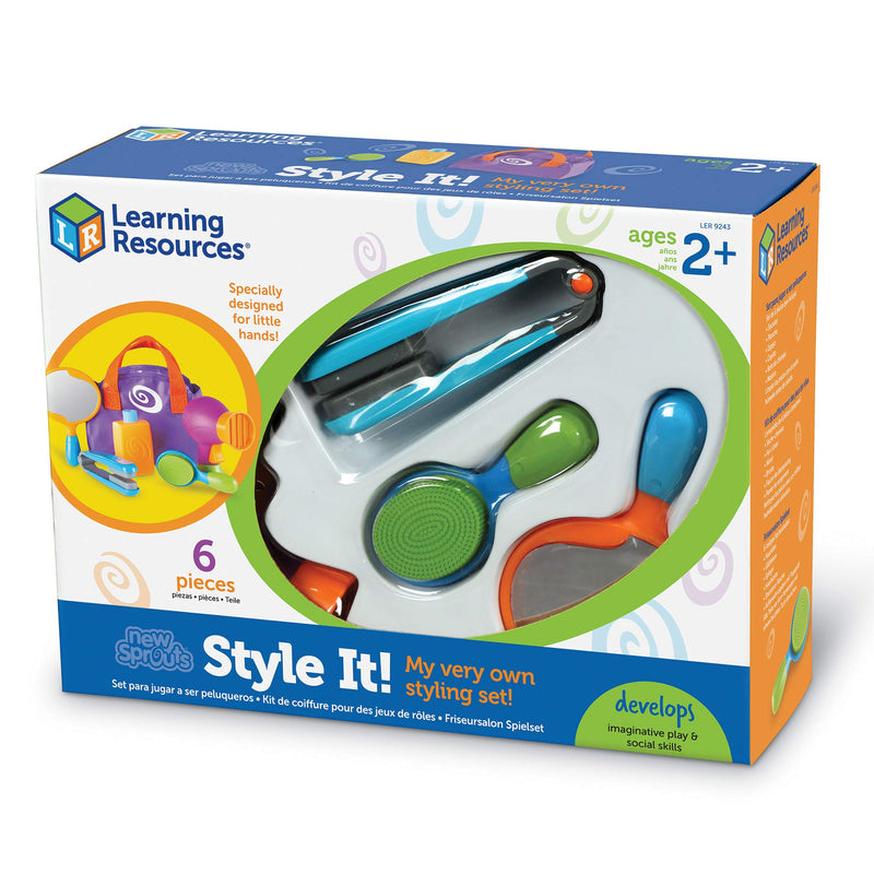 [Australia - AusPower] - Learning Resources New Sprouts Style It! Playset, Imaginative Play, 6 Piece, Ages 2+ 