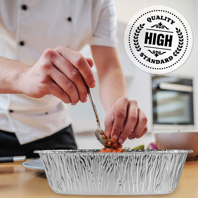 [Australia - AusPower] - Plasticpro Disposable Oval Loaf pan 2 LB Aluminum Takeout Tin Foil Baking Pans Bakeware - Cookware Perfect for Baking Cakes,Brownies,Bread, Meatloaf, Pack of 10 