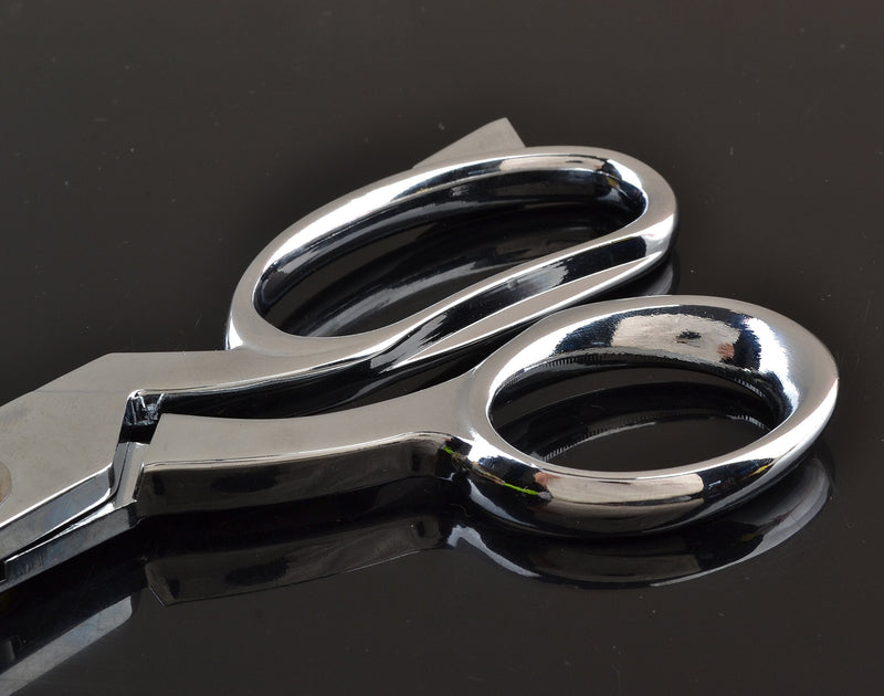 [Australia - AusPower] - eZthings® Heavy Duty 10.5" Scissors for Cutting Fabric, Leather, and Raw Materials (10.5 Inch Silver) 