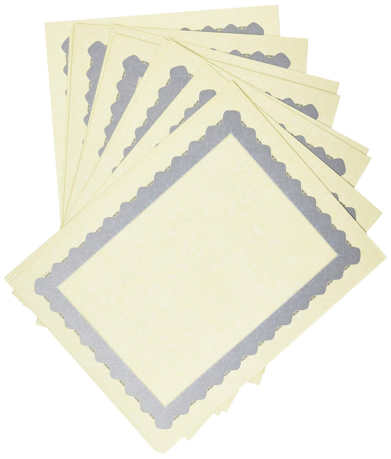 [Australia - AusPower] - Great Papers! Metallic Blue Border Certificate, 8.5"x 11", 100 Count (934400) 