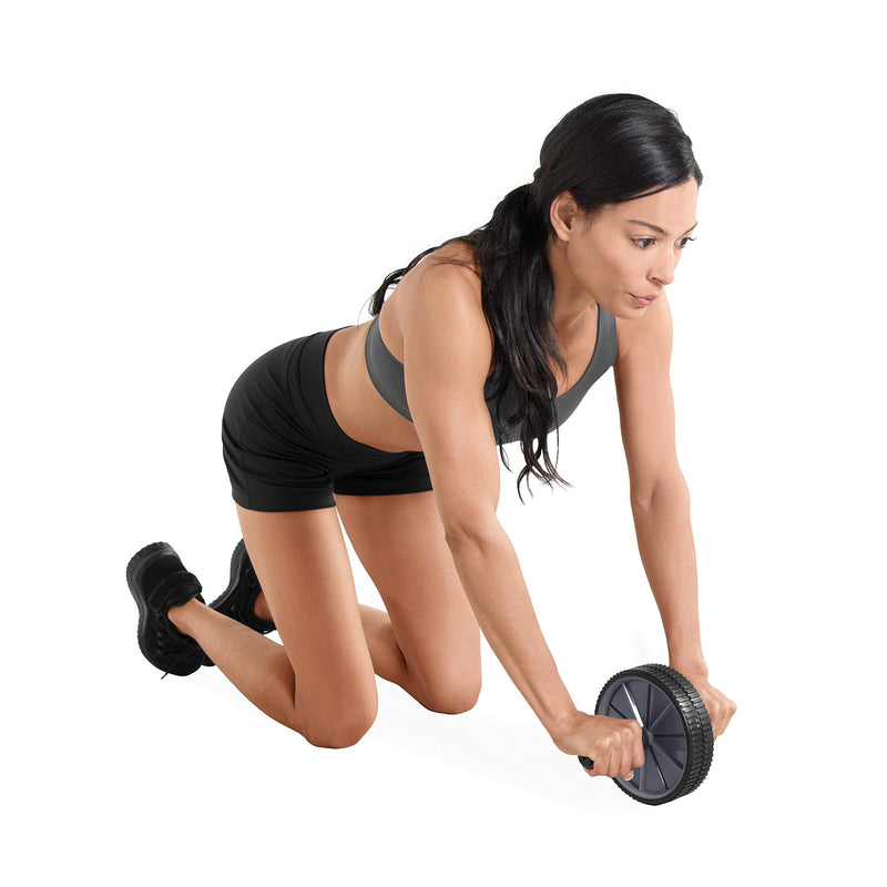 [Australia - AusPower] - Tone Fitness Ab Roller Toning Wheel for Abs Workout, Gray 