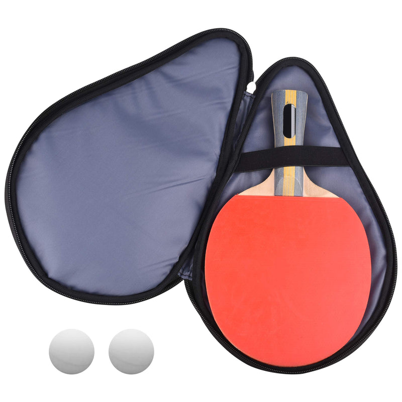 [Australia - AusPower] - CM Table Tennis Racket Case Cover Ping Pong Paddle Carry Bag with Ball Storage Pocket 