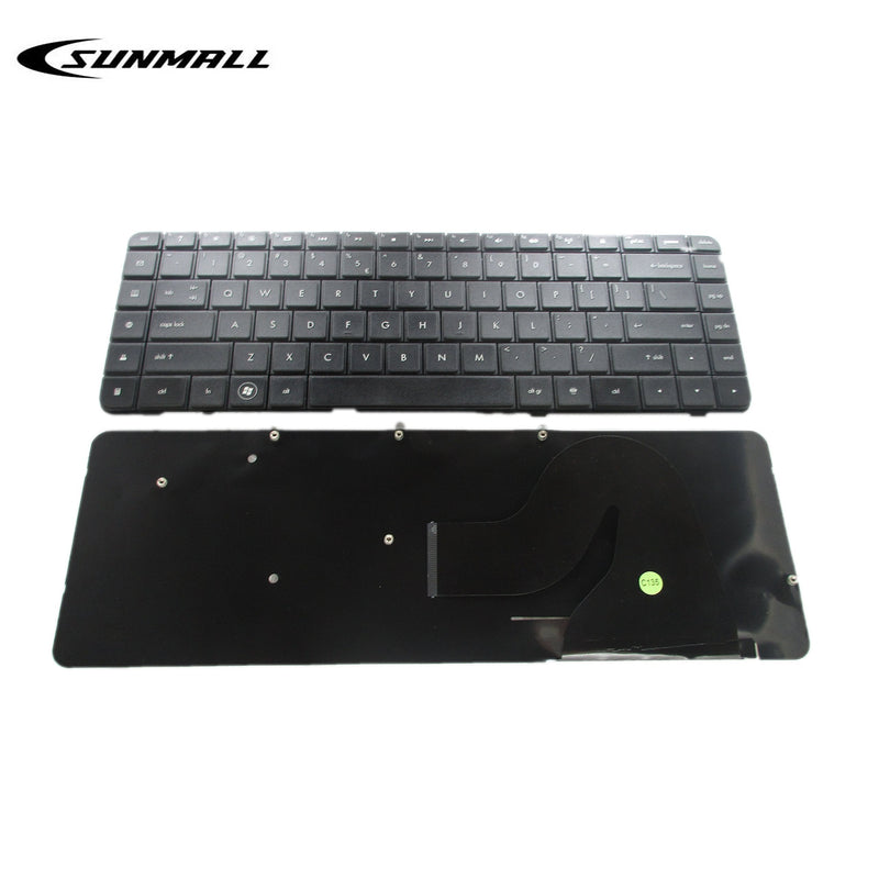[Australia - AusPower] - SUNMALL Replacement Keyboard with Ribbon Cable Compatible with HP Compaq Presario CQ62 G62 G56 CQ56 Series Compatible with Part Number 595199-001 613386-001 6098 Cq56-100 G56-100 G62-340US US Layout 