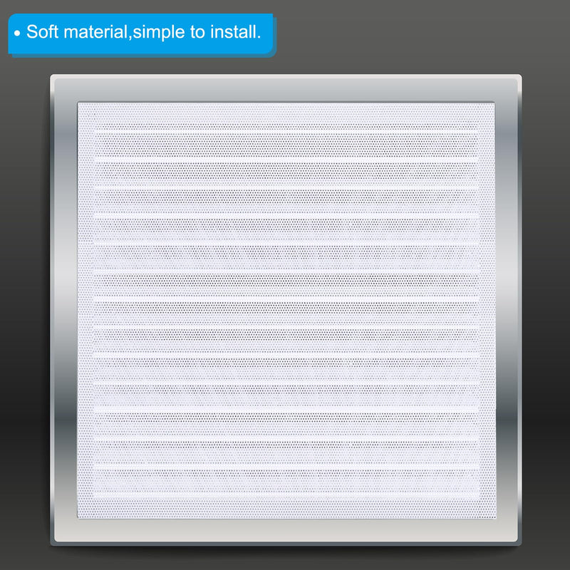 [Australia - AusPower] - PATIKIL 4"x14" Magnetic Vent Cover, 4 Pack Floor Wall Air Registers Cover Strong Magnet Vent Screen Mesh for Blocking Hair Dust Debris, White 4"x14" 
