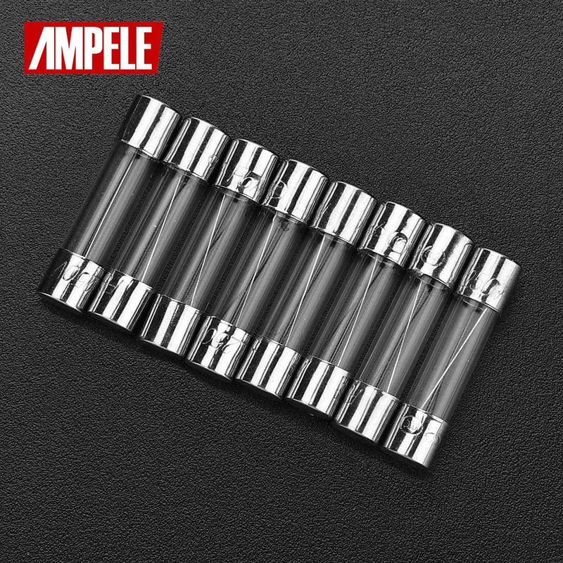 [Australia - AusPower] - AMPELE (Pack of 20) 0.5A Fast-Blow Fuse 0.5Amp 250V Glass Fuses 0.2 x 0.78 inch/5 x 20 mm (0.5Amp)(F0.5AL) 