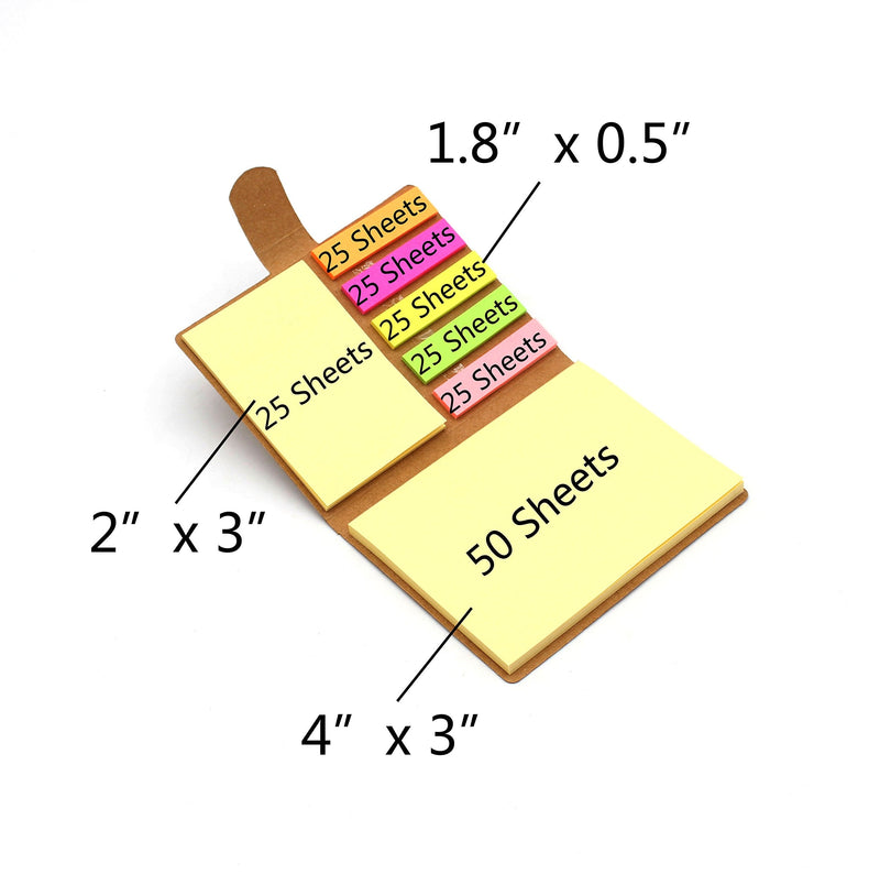 [Australia - AusPower] - Tueascallk 10 Packs Combination Sticky Notes, Pop-up Self-Adhesive Notes, 3.2" x 4.1", 200 Sheets/Pack 