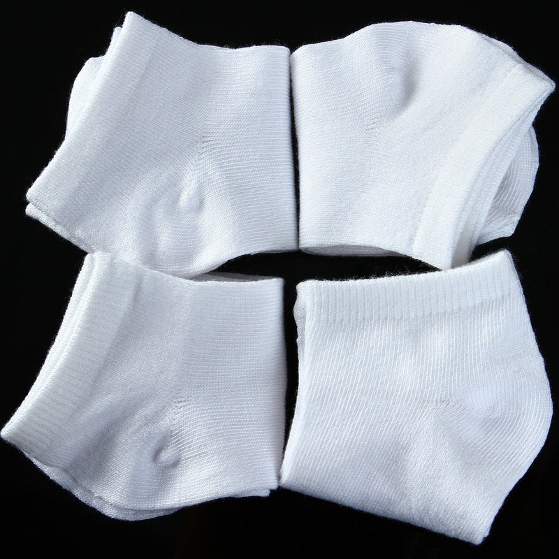[Australia - AusPower] - Cooraby 15 Pack Kids' Half Cushion Low Cut Athletic Ankle Socks Boys Girls Ankle Socks White 2-4T 
