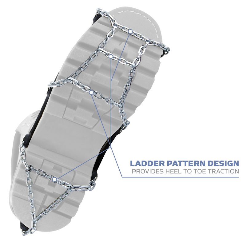 [Australia - AusPower] - Yaktrax Traction Chains for Walking on Ice and Snow (1 Pair) Large 
