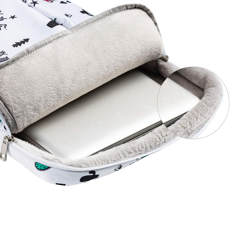 [Australia - AusPower] - 15.6 Inch Laptop Sleeve Case Computer Bag,360° Protective Leather Waterproof Laptop Shoulder Bag,Handbag for Most Popular 14"-15.6" Notebooks 