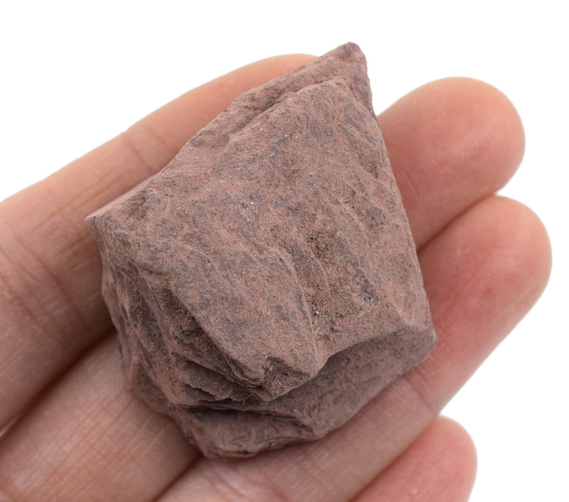 [Australia - AusPower] - 12PK Raw Red Slate, Metamorphic Rock Specimens - Approx. 1" - Geologist Selected & Hand Processed - Great for Science Classrooms - Class Pack - Eisco Labs 12 