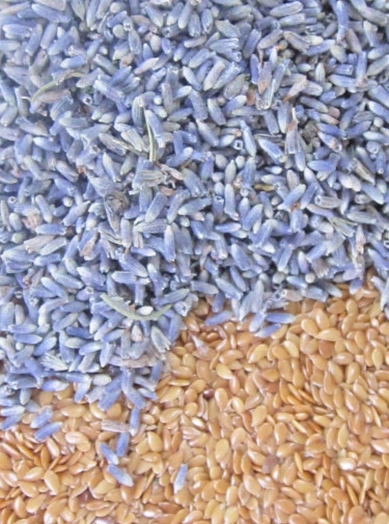 [Australia - AusPower] - (Take Two Pillows) One Long Flax Seed and Lavender Silky Satin Eye Pillow with Matching Slip Cover (10 x 4 x 0.8 inches) Don’t take Pills! Take Pillows! 