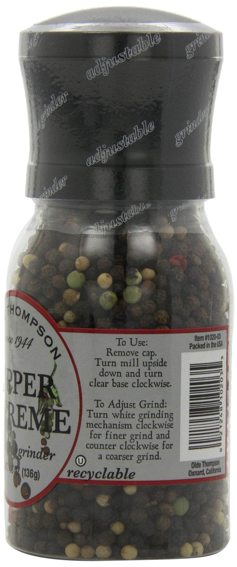 [Australia - AusPower] - Olde Thompson Pepper Supreme, 4.8-Ounce Grinders (Pack of 2) 