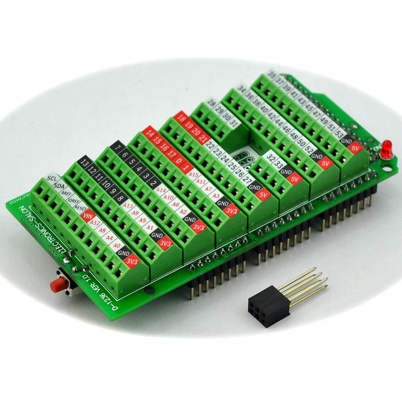 [Australia - AusPower] - Electronics-Salon Screw Terminal Block Breakout Module, for Arduino MEGA-2560 R3. 