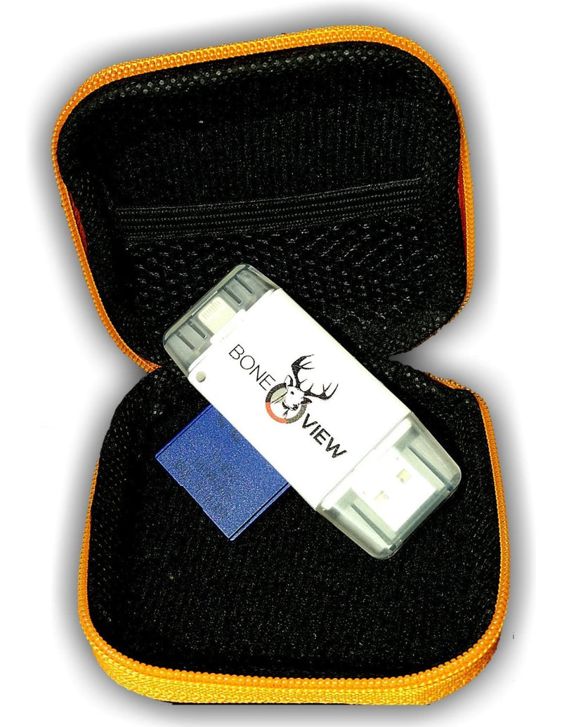 [Australia - AusPower] - BoneView Protective Storage Case, Pocket Size Weather Resistant Shell and Zipper to Safely Store Your Deer Hunting and Scouting Accessories (Orange) 
