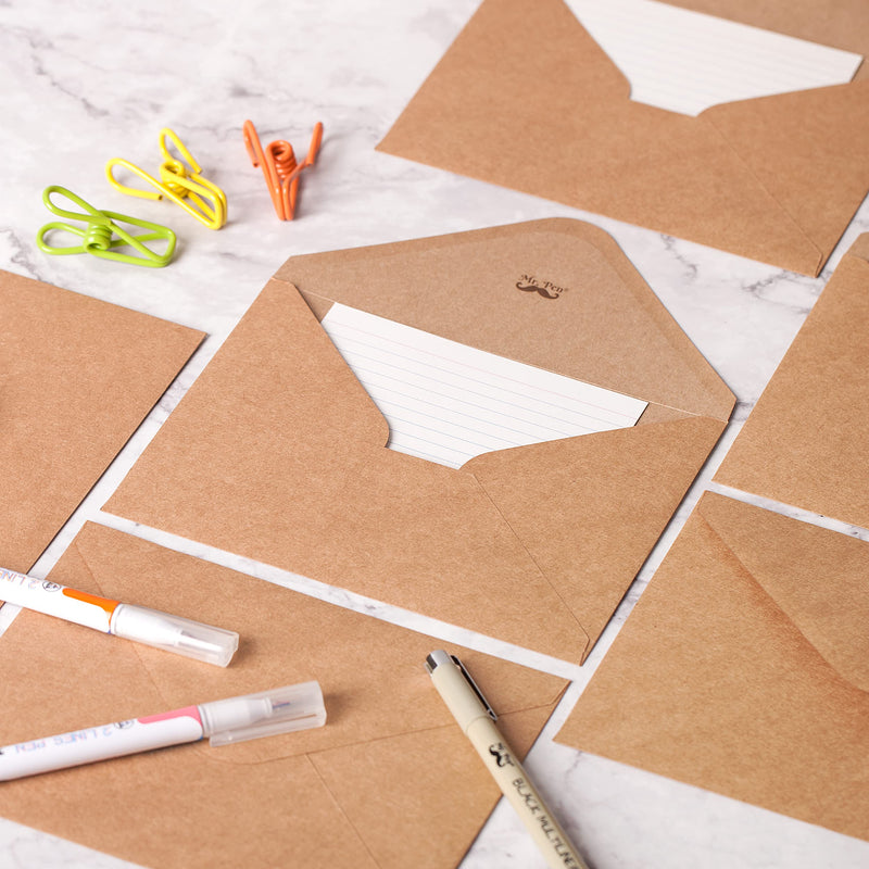 [Australia - AusPower] - Mr. Pen- Kraft Envelopes, 40 Pack, 5 x 7 Inch, A7 Envelopes, Brown Envelopes, Card Envelopes, Kraft Paper Envelopes, Invitation Envelopes, Postcard Envelopes 