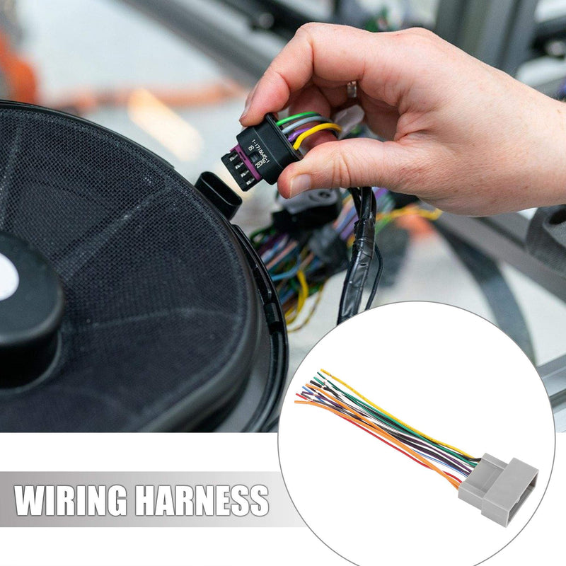 [Australia - AusPower] - X AUTOHAUX 70-1729 Car Stereo CD Player Wiring Harness Wire Radio Adapter Install Plug for Honda City Crider Accord Fit CRV 