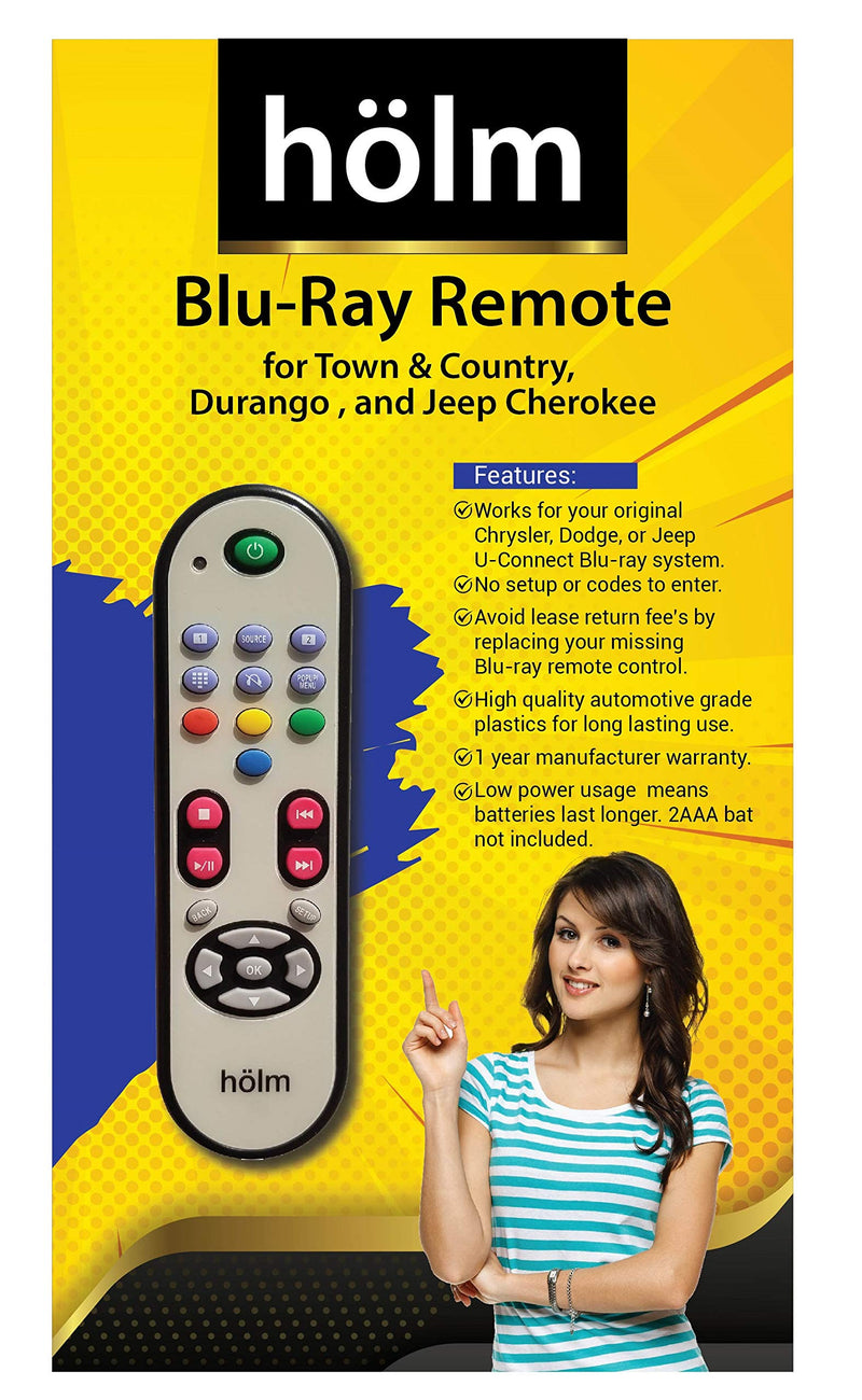 [Australia - AusPower] - Hölm DVD Remote Compatible with Durango and Cherokee U Connect 2014 2015 2016 2017 2018 2019 2020 