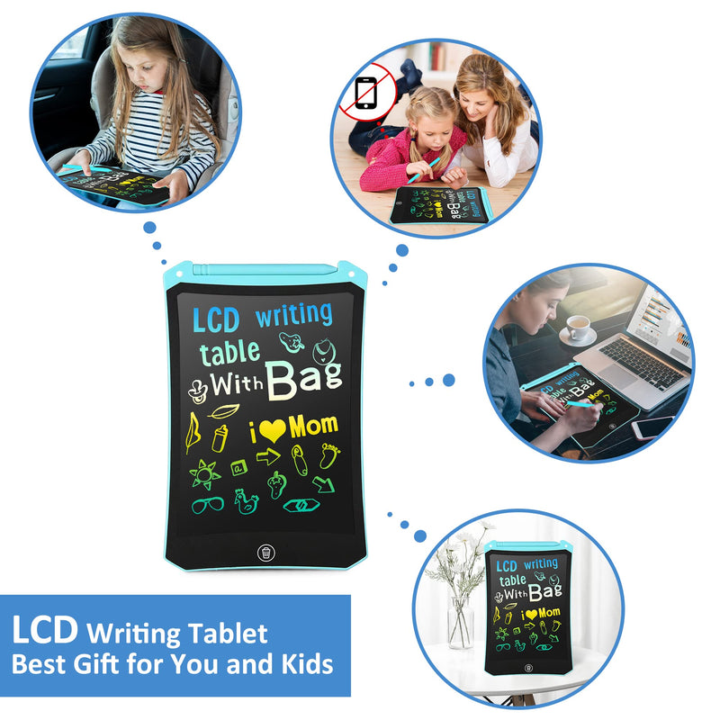 [Australia - AusPower] - 2 Pack LCD Writing Tablet for Kids Doodle Board with 2 Bag, Electronic Drawing Tablet Drawing Pads, LEYAOYAO Drawing Board Learning Educational Toddler Toy - Gift for 3-6 Years Old Boy Girl 