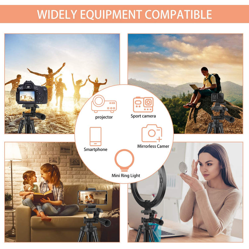 [Australia - AusPower] - 60" Phone Tripod, UEGOGO Tripod for iPhone with Remote Shutter and Universal Clip, Compatible with iPhone/Android/Sport Camera Perfect for Video Recording/Selfies/Live Stream/Vlogging 60" For Phone 