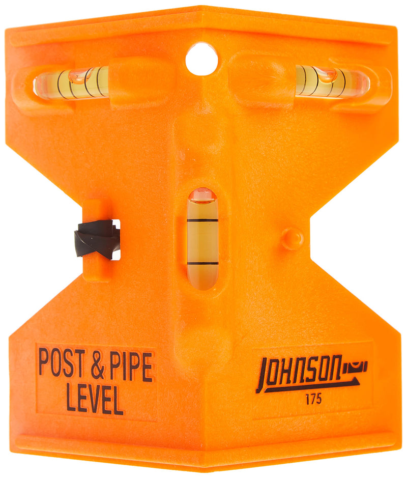 [Australia - AusPower] - Johnson Level & Tool 175-O Orange Post & Pipe Level, 4" x 5" x 9", Orange, 1 Level 