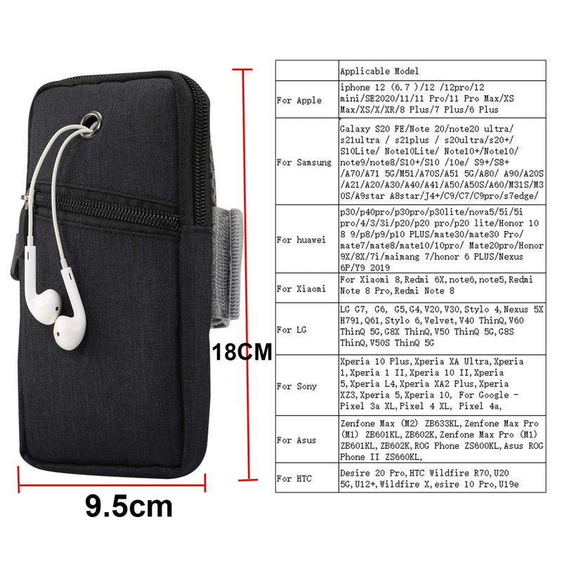 [Australia - AusPower] - GUOQING Phone Arm Bag for Running, Armband Cell Phone Holder for iPhone 12 11 Pro Max XS/XR/8/7/6 Plus, Gym Phone Holder for Arm,Phone Pouch for Galaxy S20 FE 5G S21 ulrta Note 20 Plus Sizes and More Blue 