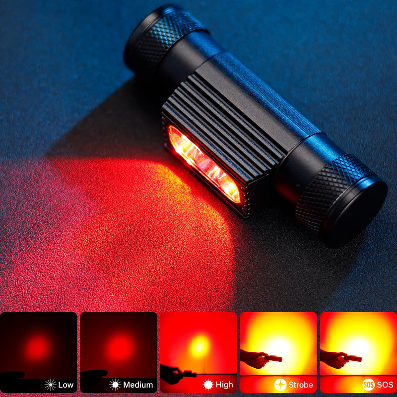 [Australia - AusPower] - sofirn Bright Led Headlamp Rechargeable, H05B 1200 Lumens Lightweight Head Flashlight with Red Light, Adjustable Headband, 180 Degree Movable Tilt, Head Lamp for Adults Camping Hiking Fishing 
