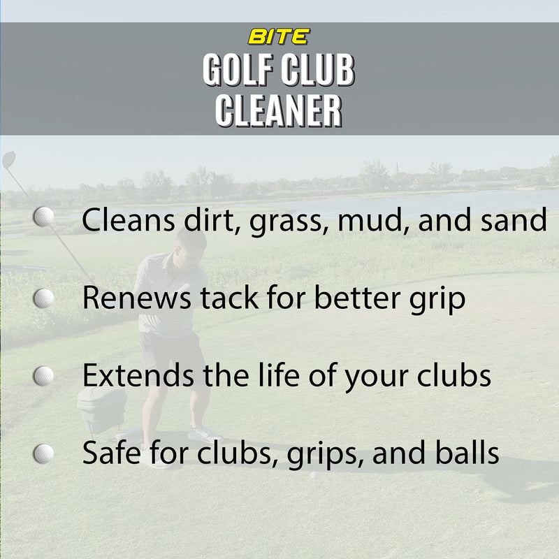 [Australia - AusPower] - Lifestyle Basics Bite Golf Club and Grip Cleaner - Keeps Clubs, Irons, and Drivers Clean - Restore Grip Tack 