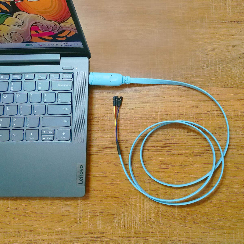 [Australia - AusPower] - DSD TECH SH-U09BL USB to TTL Serial Cable with CP2102N Chip 1.2M/4FT 