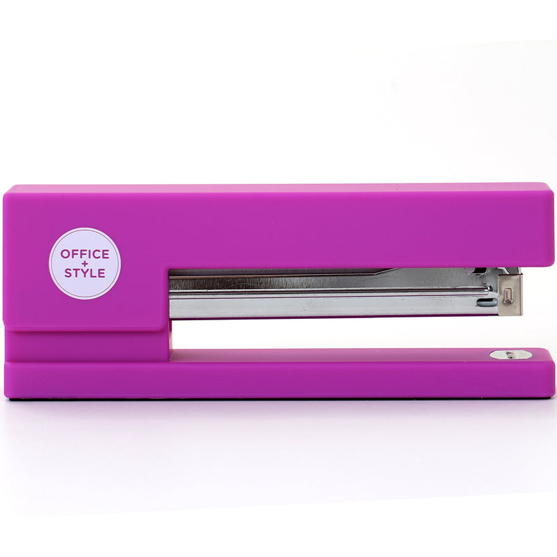 [Australia - AusPower] - Office + Style Stapler Precision Jam-Free Full Strip Non-Skid Stapler, Purple 