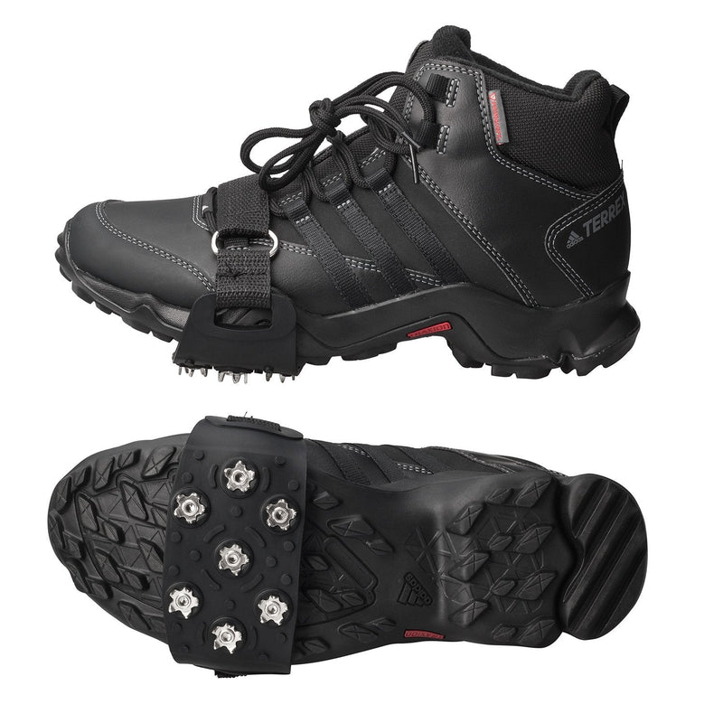 [Australia - AusPower] - FANBX F Crampon Traction Cleats Anti-Skid Traction Grips Crampons Spikes 7 Point Cleats for Footwear for Walking, Jogging, Hiking, Mountaineering Ice Snow Grips 