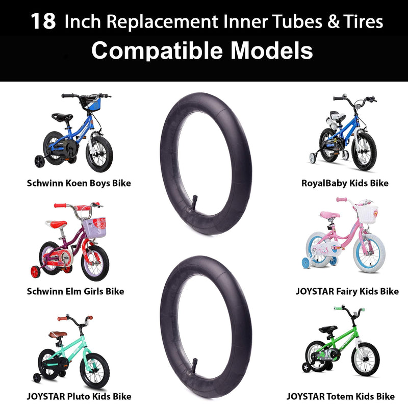 [Australia - AusPower] - (2 Pack) 12"/14"/16"/18"/20"/24"/26" Kids Bike Inner Tubes with 32mm Schrader Valve - Compatible with Titan Racing Junior Range Bikes and Road/Mountain Bikes 12" 