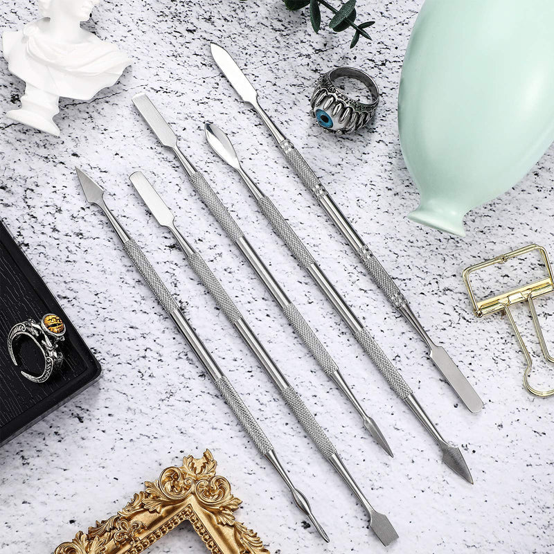 [Australia - AusPower] - 5 Pieces Miniature Sculpting Tools Set Mini Stainless Steel Double-Headed Tool for Model and Convert Plastic, Resin and Metal Tabletop War Game Miniatures Models 