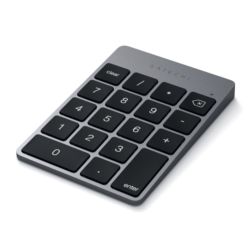 [Australia - AusPower] - Satechi Slim Aluminum Bluetooth Wireless 18-Key Keypad Keyboard Extension - Compatible with 2017 iMac, iMac Pro, MacBook Pro, MacBook, iPad, iPhone, Dell, Lenovo and More (Space Gray) Space Gray 